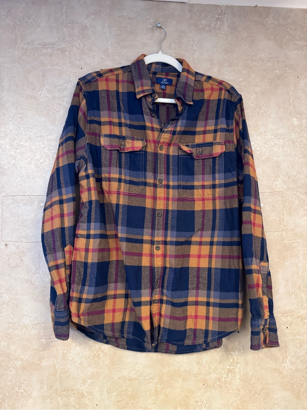 Preowned George Women's Flannel Size M Bust 20" Item #PHK7832
